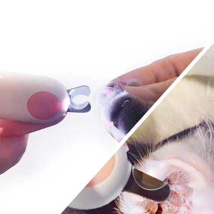 Precision Cat Nail Clipper with Safety Guard and LED Light