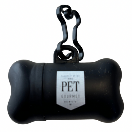 Poop bag holder with poop bags