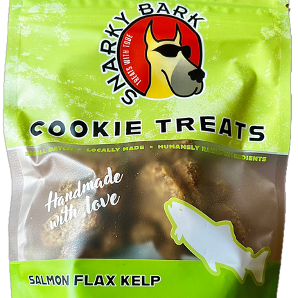Snarky Bark Salmon Flax Kelp Cookie Treats