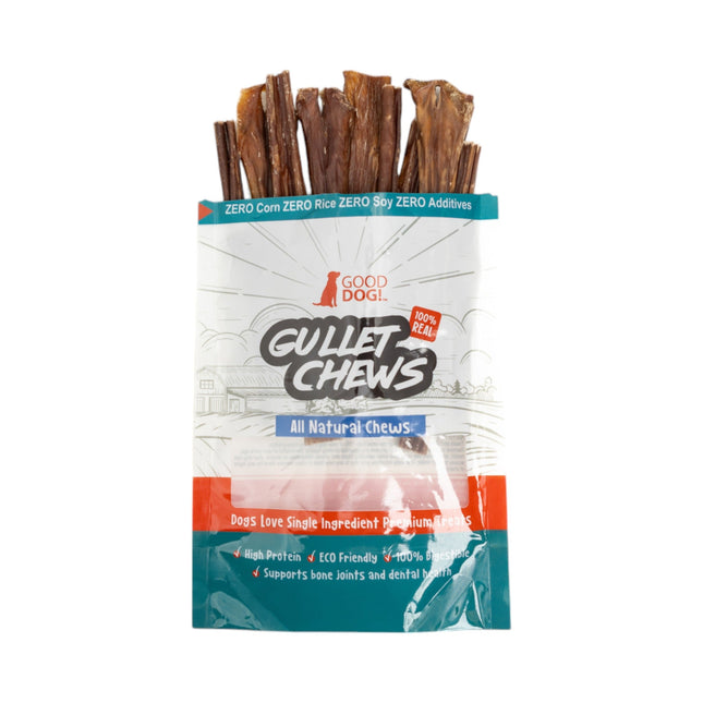 All-Natural Beef Gullet Stick Dog Treats – Delicious & Nutritious, Healthy Chews – 6 Inches (10-Pack)