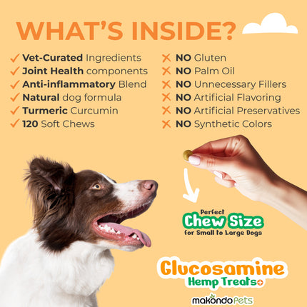 Glucosamine for Dogs - 120 Soft Chews