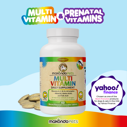 Multivitamin for Dogs & Cats. Prenatal Vitamins. 60 Tabs