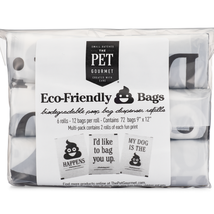 Eco-Friendly Poop Bags - 6 Refill Rolls