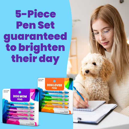 Dog-Themed Stylus Pen Set: 1 pc. Dog Lover & 1 pc