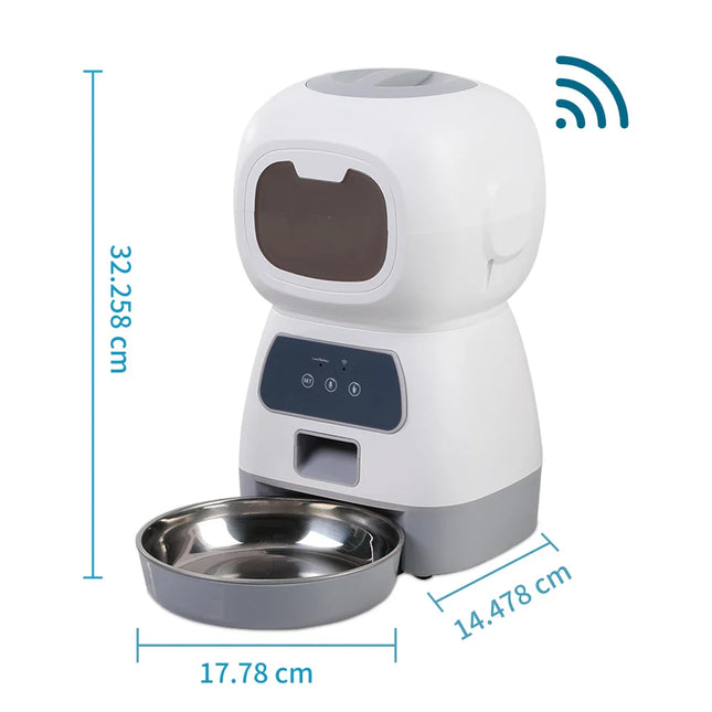 3.5L Automatic Pet Feeder for Cats Wi-Fi