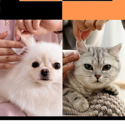 Gentle Pet Eye Wipes for Tear Stains 130 Pcs