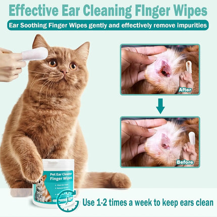 Pet Ear Cleaning Wipes for Healthy Ears