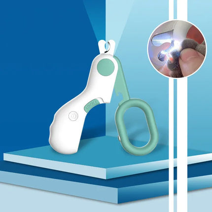 Precision Cat Nail Clipper with Safety Guard and LED Light