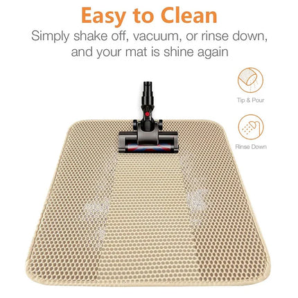 Cat Litter Mat – Waterproof Double Layer For Clean Floors