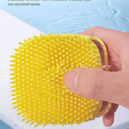Pet Bathing Brush with Shampoo Dispenser
