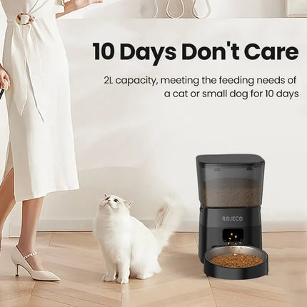 Automatic Pet Feeder Button Version Auto Cat Food Dispenser Accessories Smart Control Pet Feeder For Cats Dog Dry Food