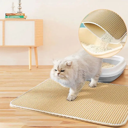 Cat Litter Mat – Waterproof Double Layer For Clean Floors