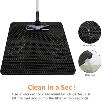 Cat Litter Mat – Waterproof Double Layer For Clean Floors