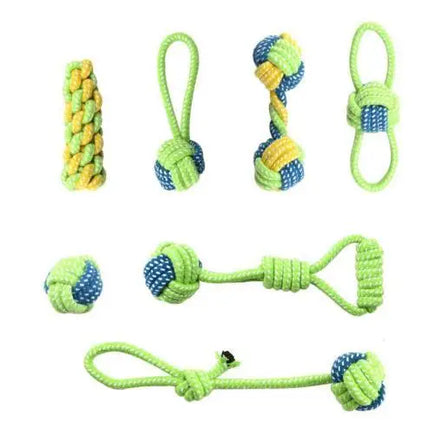 Interactive Cotton Rope Dog Toys for Puppies & Adults
