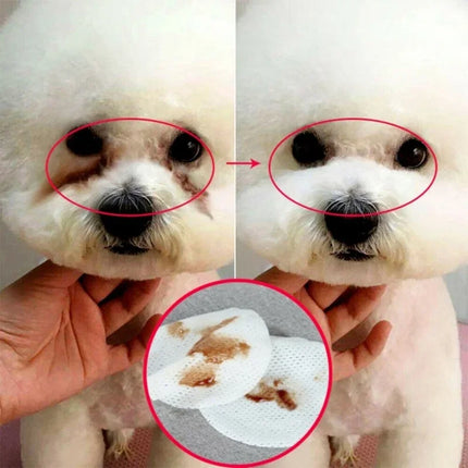 Gentle Pet Eye Wipes for Tear Stains 130 Pcs