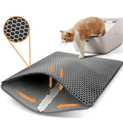Cat Litter Mat – Waterproof Double Layer For Clean Floors