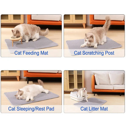 Cat Litter Mat – Waterproof Double Layer For Clean Floors