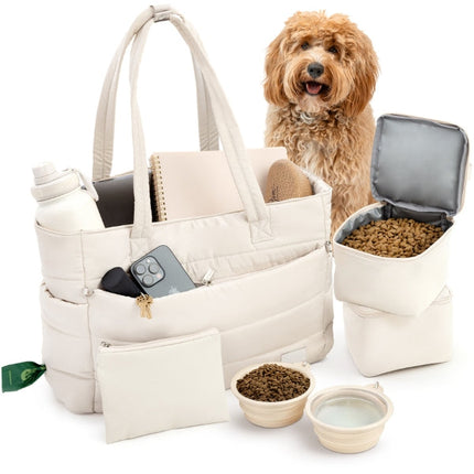 Puffer Dog Travel Bag for Dog Moms