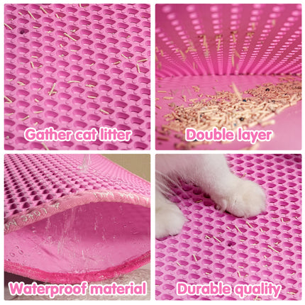 Double Layer Rice Shaped Cat Litter Pad