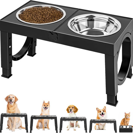 Xia Z Fashion Pet Products Black Dog Bowl Holder