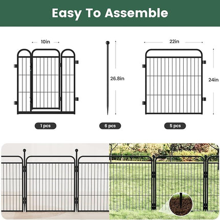 Gardner Pet Dog Fence Indoor And Outdoor Small And Medium Dog Foldable With Gravity Automatic Lock Pet Activity Fence