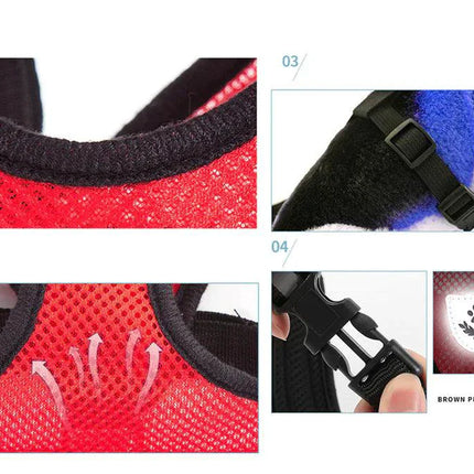 Adjustable Reflective Pet Harness with Leash