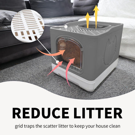 Go Fresh-  Portable Foldable Cat Litter Box