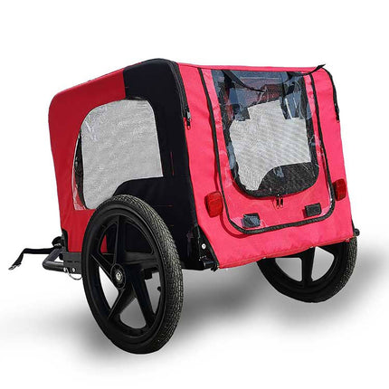 Bicycle Trailer For Pets Outdoor Foldable Dog Trailer With Reflectors