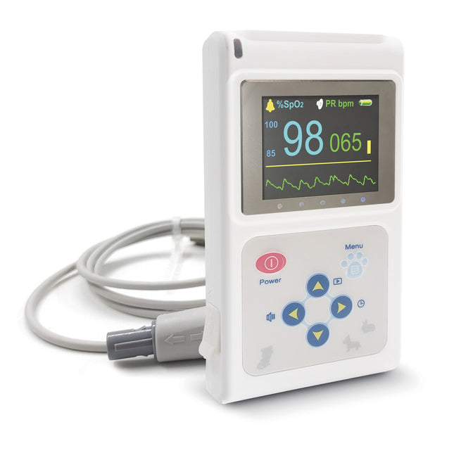 Contec Veterinary Color Display CMS60D-VET Pulse Oximeter Spo2 Probe PR Monitor