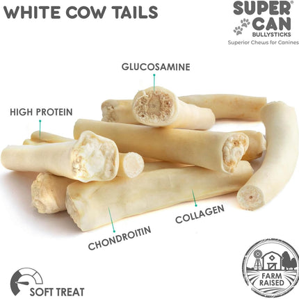 6" Cow Tails for Dogs (50 pcs)