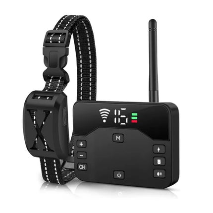 2 In 1 Wireless Electric Dog Fence Waterproof Pet Shock Boundary Containment System Electric Training Collar For Small Medium Large Dogs