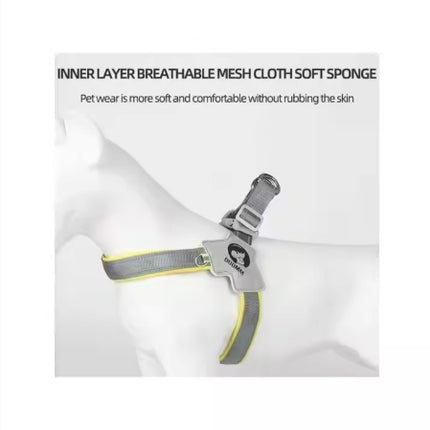 YT Pet Dog Cat Harness, Pet Harness With Leash Group, Adjustable Puppy Harness Comfortable Reflective Easy Control Dog With Leather