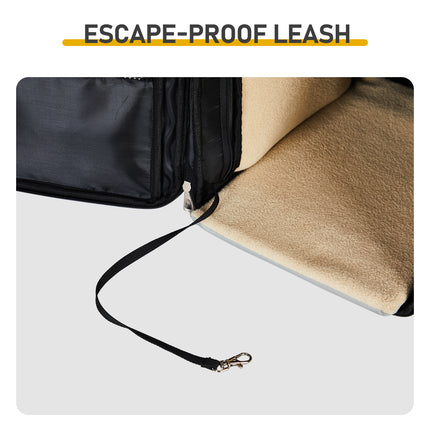 Pet Carrier Backpack, Expandable Cat Dog Carrier With Back Extension, Breathable Mesh Travel Backpack For Small Dogs Cats, Soft-Sided Pet Backpack Holds Up To 26 Lbs