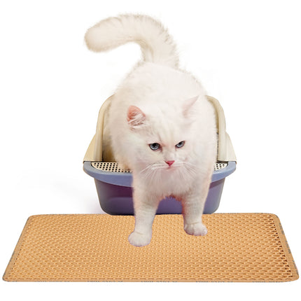 Double Layer Rice Shaped Cat Litter Pad
