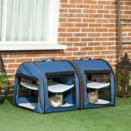 39" Portable Soft-Sided Cat Carrier