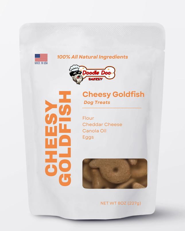Homemade Dog Treats - Cheesy Goldfish 1/2lb