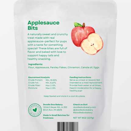 Homemade Dog Treats -🍏 Apple Bits Dog Biscuits 1/2 lb.