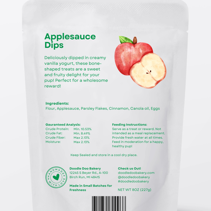 Homemade Dog Treats - Applesauce Dips Treat 1/2lb