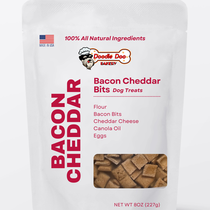 Homemade Dog Treats - 🥓 Bacon Cheddar Bits Treat 1/2lb