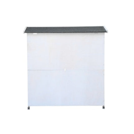 Rabbit Hutch Outdoor, 2-Story Rabbit Cage Indoor With Run, Bunny Cage With 2 Removable No-Leak Trays, Pet Cages With Non-Slip Ramp, Waterproof Roof, Fence, For Small Animals