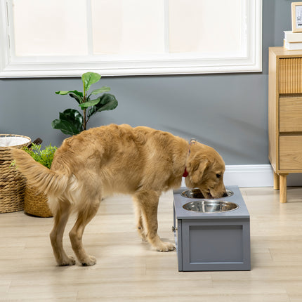Elevated Dog Bowls with Storage