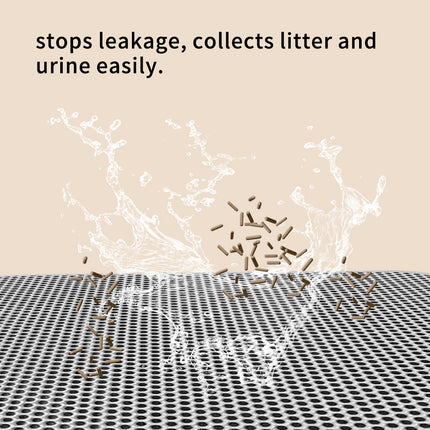 Premium Cat Litter Mat - Leak-Proof Waterproof Base & Non-Slip Backing - Effectively Traps And Filters Litter For A Cleaner, Dry Floor