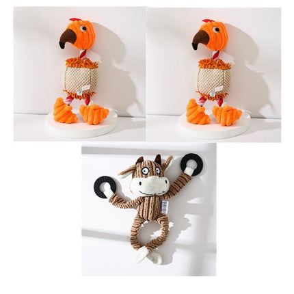 Squeaky Donkey Plush Dog Toy