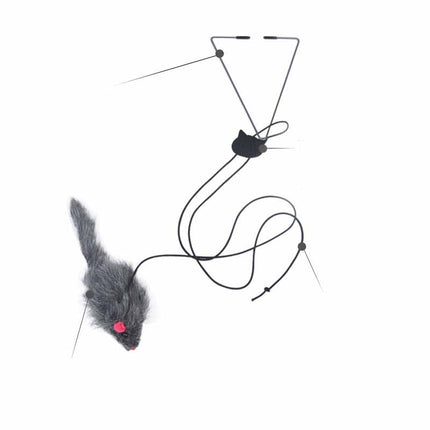 Telescopic Hanging Mouse Cat Toy