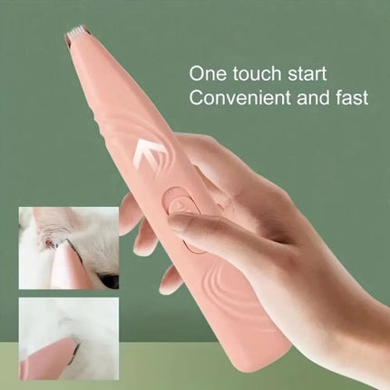 Rechargeable Dog Paw Trimmer with LED Light and Quiet Motor