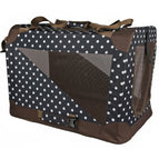 X-Small / Dark Navy/Brown Polka