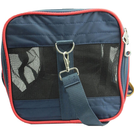 Pet Life ® 'Aero-Zoom' Airline Approved lightweight Wire Framed Folding Collapsible Fashion Pet Dog Carrier