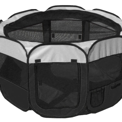 Pet Life ® 'All-Terrain' Lightweight Easy Folding Wire-Framed Collapsible Travel Pet Dog Playpen crate
