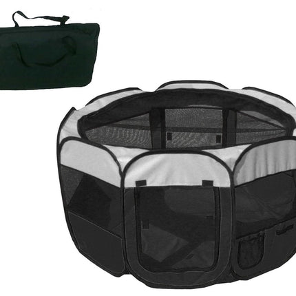 Pet Life ® 'All-Terrain' Lightweight Easy Folding Wire-Framed Collapsible Travel Pet Dog Playpen crate