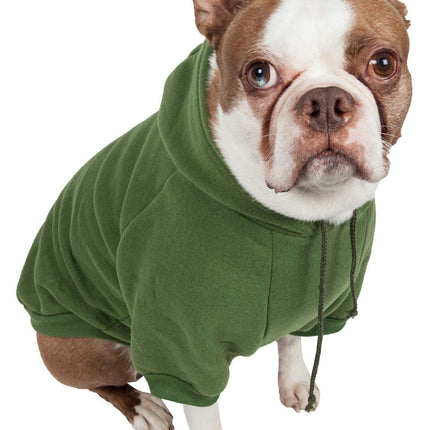 Pet Life ® 'American Classic' Fashion Plush Cotton Hooded Dog Sweater
